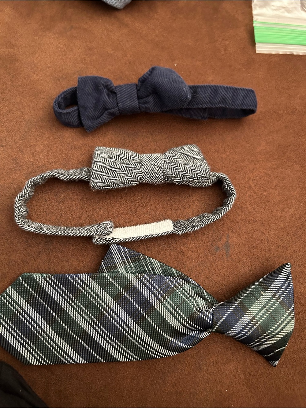 Baby boy bow ties and clip on tie (Newborn)